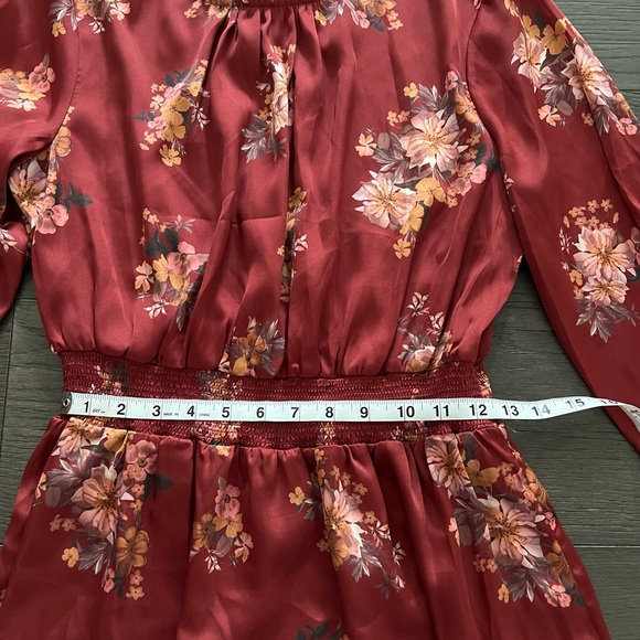 EverNew Shona shirred waist midi satin dress SZ 10 - Picture 6 of 12